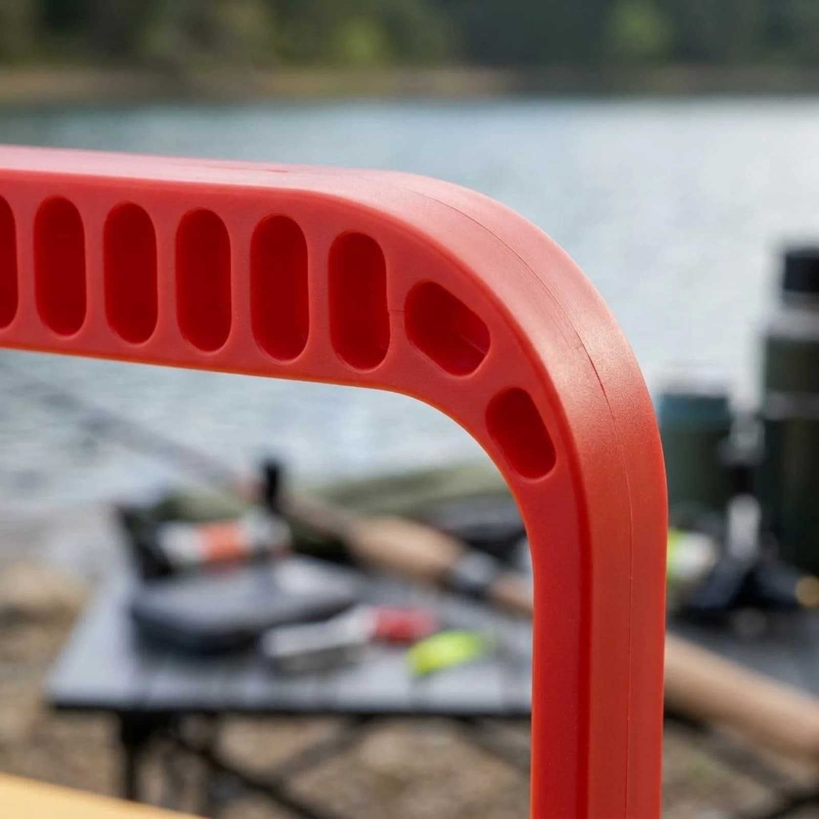 Fishing Storage Container Folding Handle Tackle Box Camping Storage Box Matte Finish Sturdy Polypropylene for Anglers