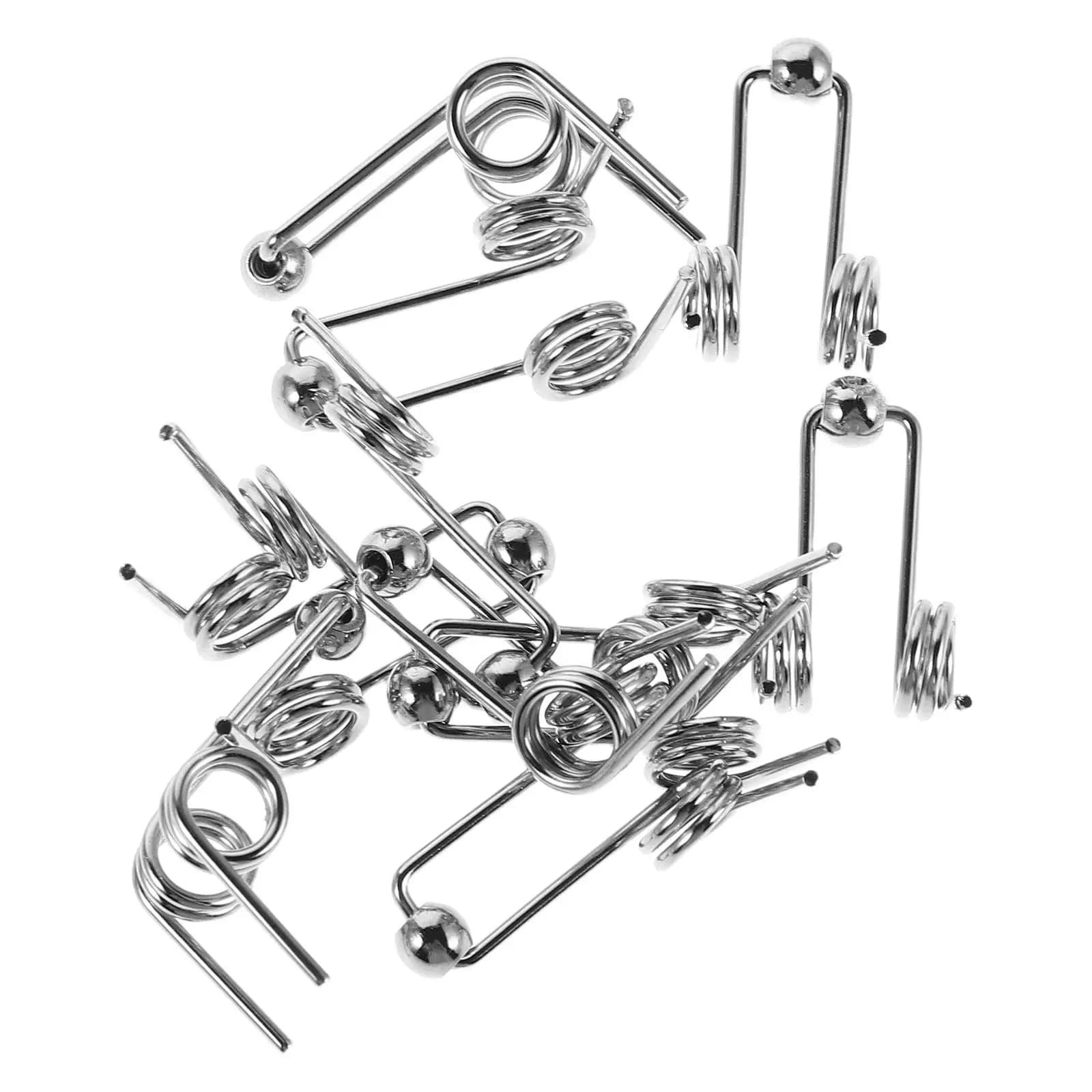 10 Pieces Metal Torsion Mold Resistants for Iron Curlers, Spare Parts for Tools for Curling Hair, High Resistance to High Temperatures
