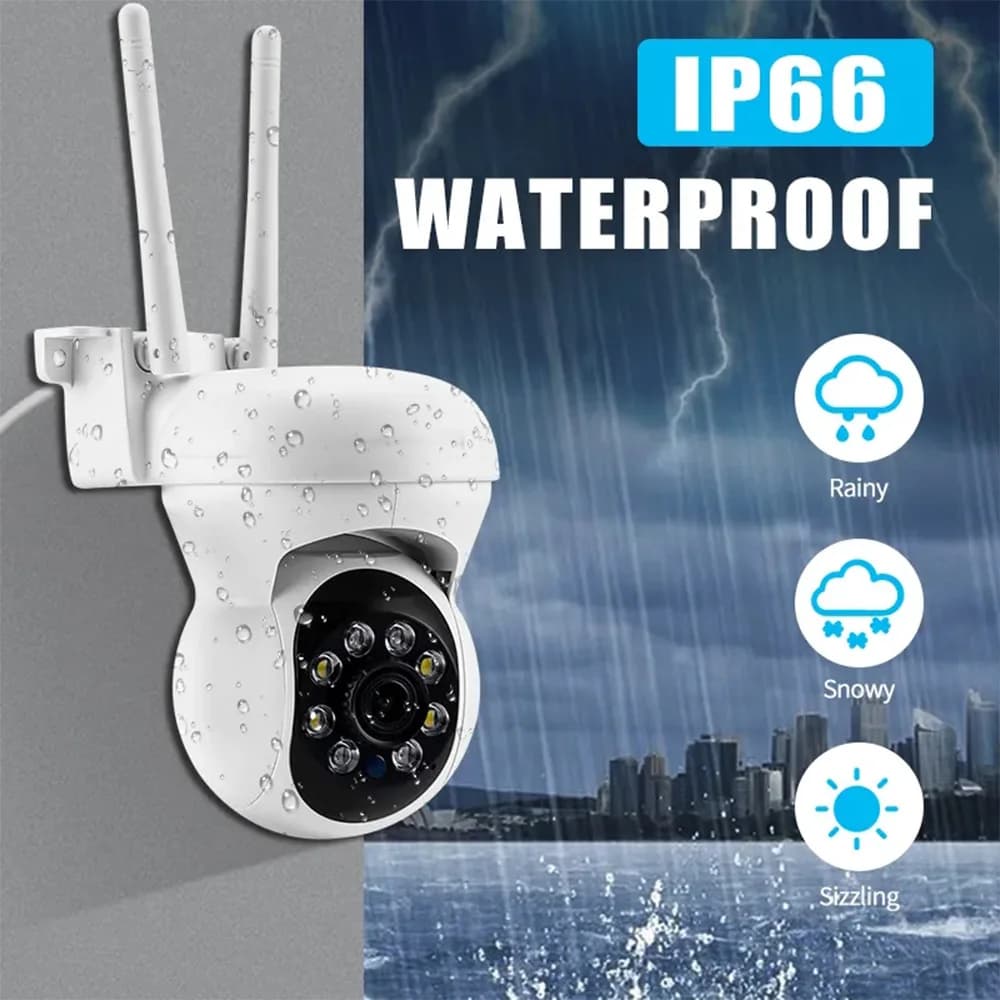 Telecamera dome IP PTZ wireless da 2MP 1080P 360 gradi Full Color AI Rilevazione umanoide Monitoraggio automatico Sicurezza CCTV Baby Monitor