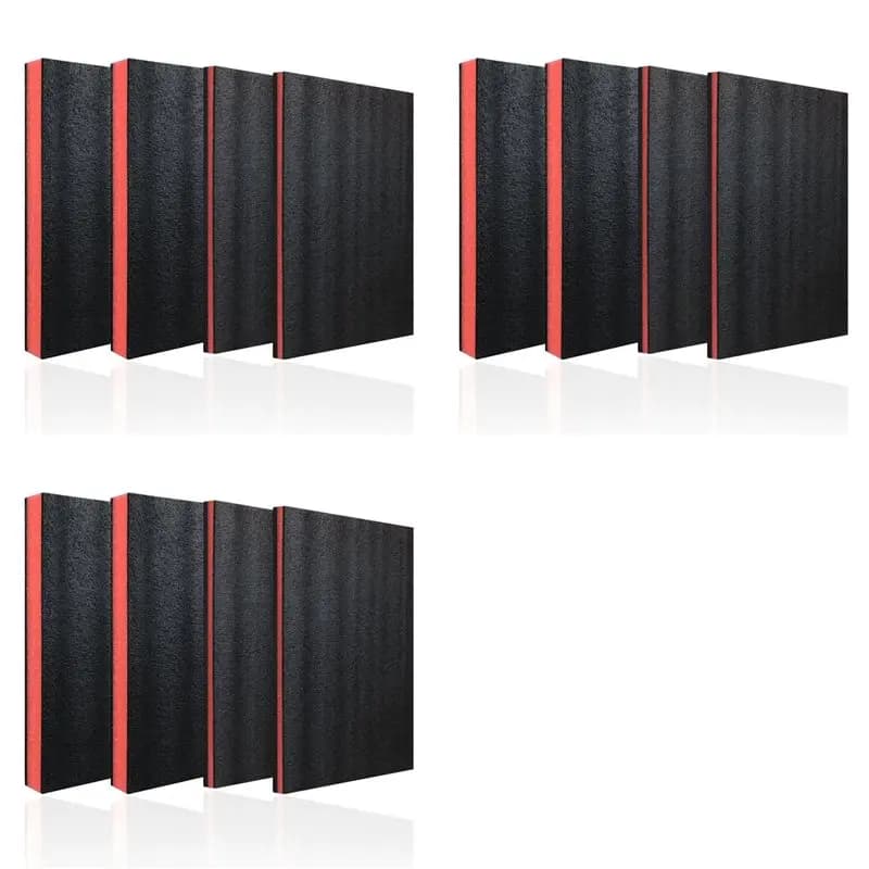 【ACCESSORI ELETTRONICI】Scatola porta attrezzi in schiuma 12 pezzi 18X12x2 pollici e 18X12x1 pollici, inserti in schiuma Shadow per custodie, foglio di polietilene per lo stoccaggio