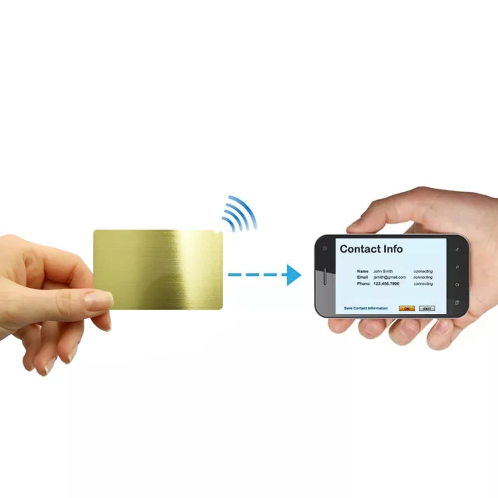 carta di riconoscimento scheda ntag a lettura rapida smart card nfc carta di Biglietto da visita digitale da 1Pc biglietto da visita Laser con riconoscimento sociale senza contatto in metallo e PVC ibrido nascosto NFC