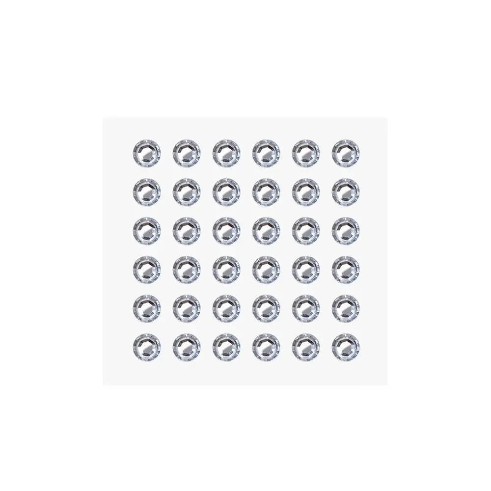 Adesivi in Cristallo Brillante con Strass 3-12MM, Adesivi per Sopracciglia e Ombretto alla Moda, Decorazioni per Unghie Flatback