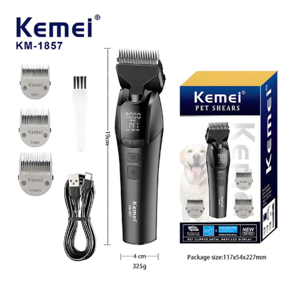 Kemei Professional animal grooming tool Electric shaver for pets Hair shaver Km-1857 Electric shaver for dog pets Cats