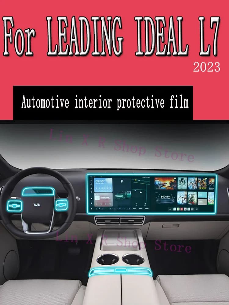 For LEADING IDEAL L7 2023 Changing Panel Navigation Screen Interior Automotive TPU Protective Cover Film Anti-Graffio