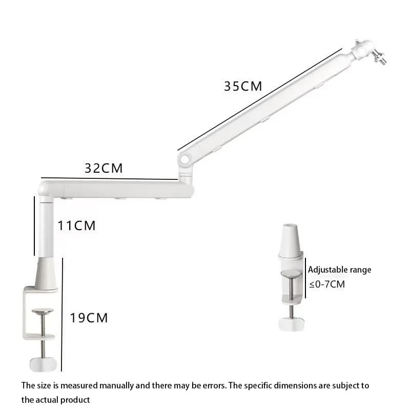 Adjustable Microphone Suspension Boom Scissor Arm Stand Black/White Mic Stand Heavy Duty Clamp Mic Stand For K669 K670 K678