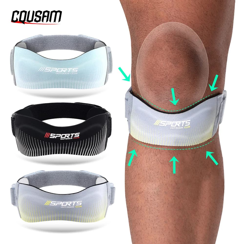 1 pezzo di ginocchiere per dolore al ginocchio, cinghia di supporto per ginocchio rotuleo, per tendinite, basket, corsa, escursionismo, pallavolo, tennis, squat