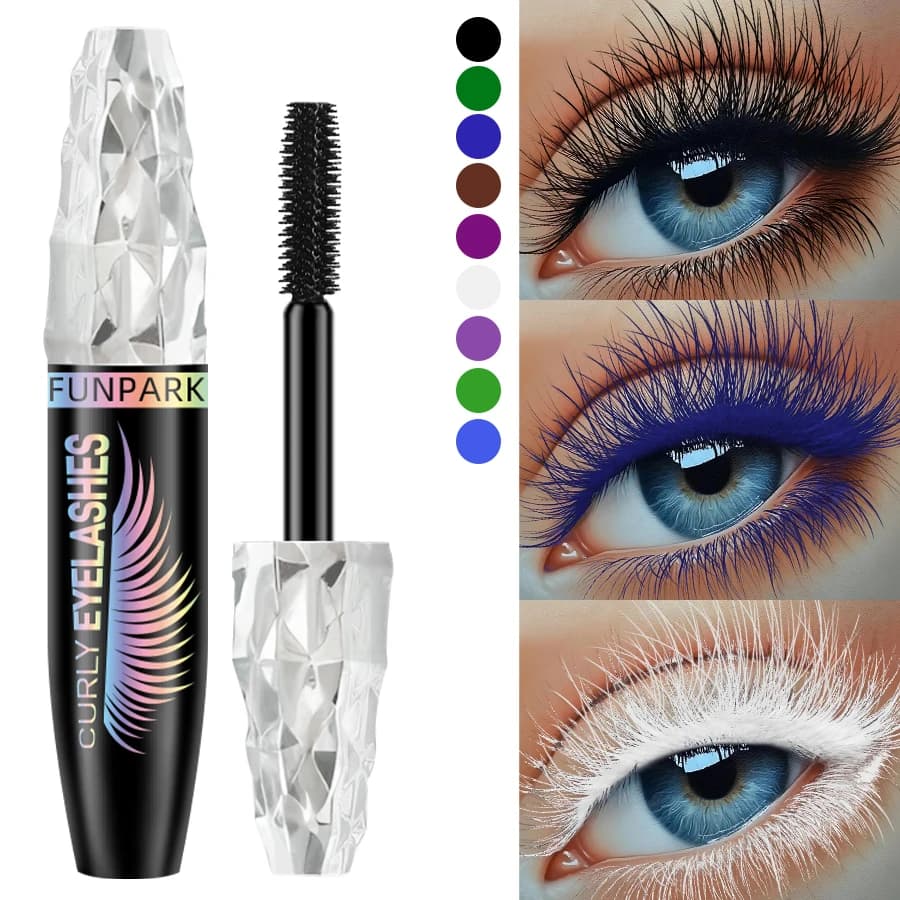 9-colored 5D Mascara with big eyes, strong thickening waterproof elongation mascara curling in liquid fiber makeup for extension eyelashes