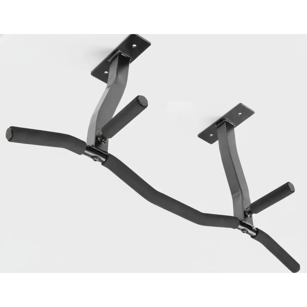 Traction bar for ceiling mounting with reversible lifts for 16/24 inch joints, 4 grip positions for gym workouts at home