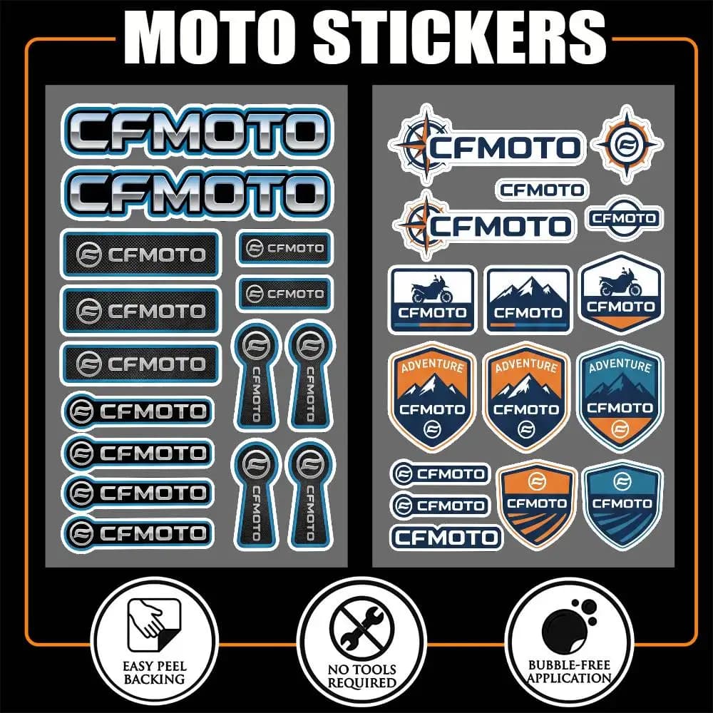 Adesivo Riflettente Impermeabile ad Alta Visibilità per CFMOTO, Protezione da Graffi per Auto, Moto, Casco, Frigorifero