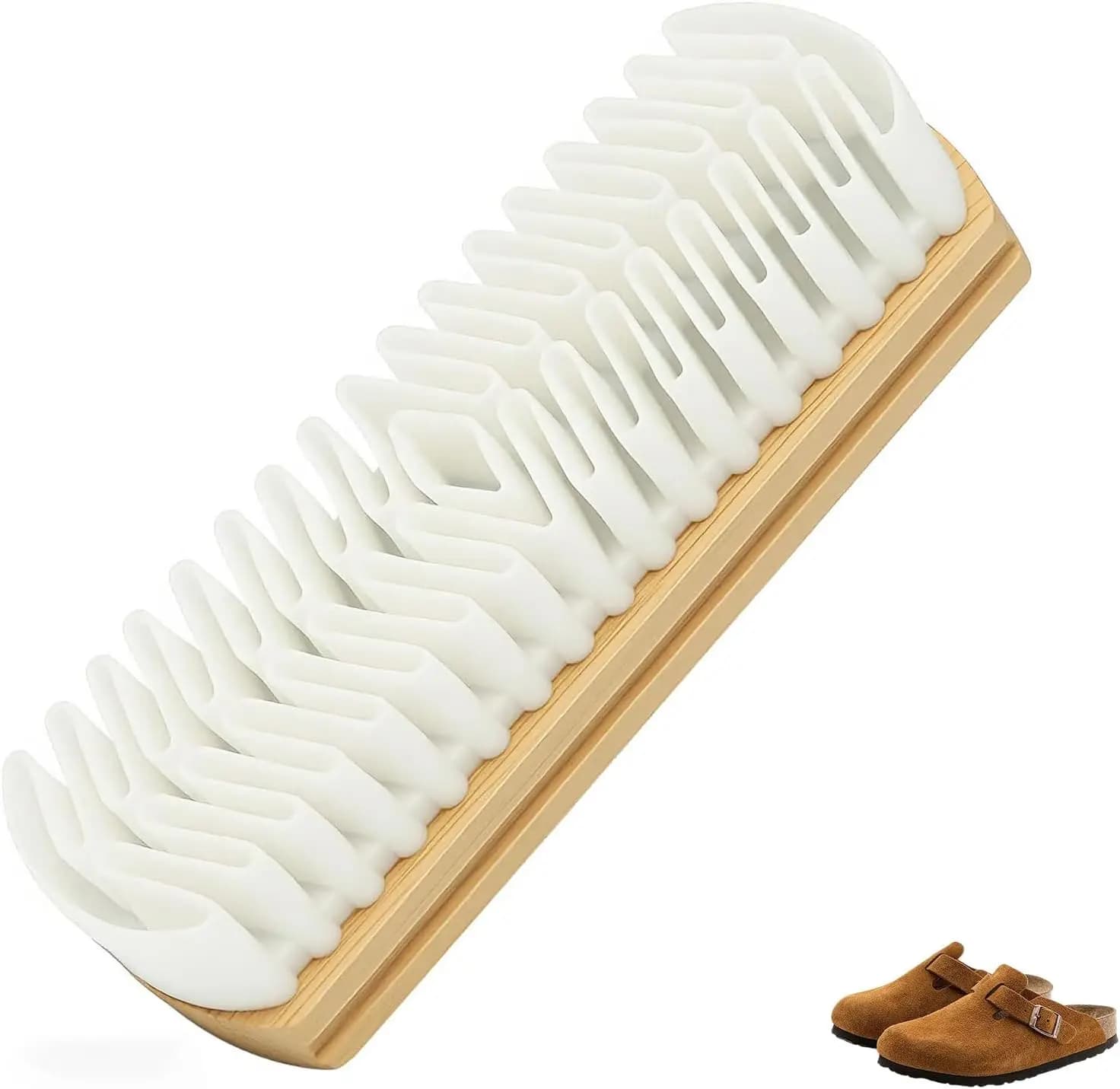Gomma e Spazzola per Scamosciato, Detergente Magico in Gomma per Scarpe, Borse, Giacche (1 Pezzo)