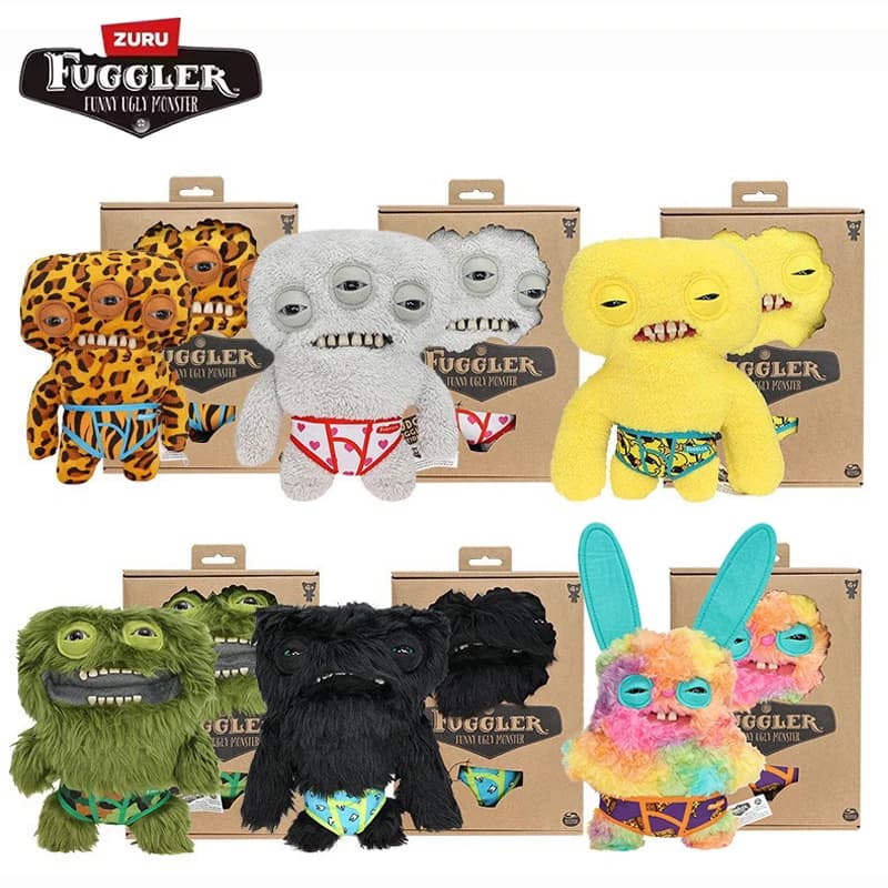Fuggler Budgie Fuggler Edition Denti morbidi in peluche Mostro Bambola Mutande Serie Divertenti Brutti Giocattoli Kawaii Regali di Natale per bambini