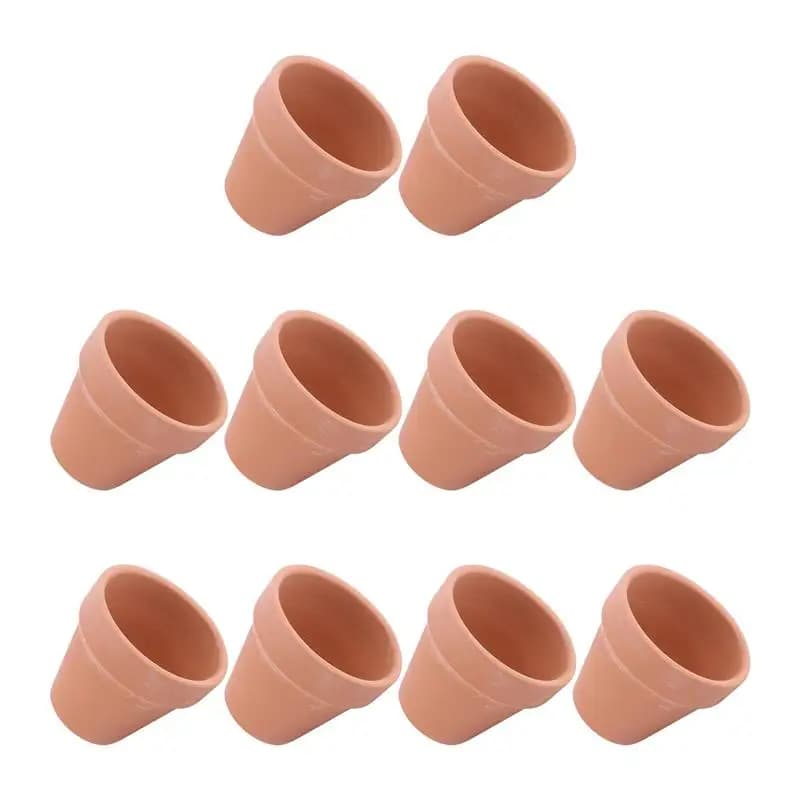 10pcs Mini Terracotta Pot Plants Flower Pots Nursery Pots for Plant Pot Garden Cactus Nursery Planter