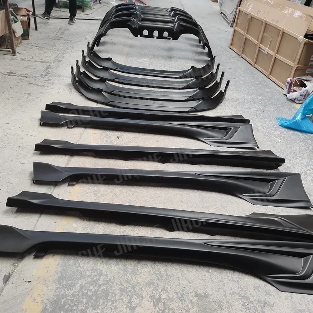 ABS Nero Gonne Laterali Grembiuli Paraurti Labbro per Toyota GR86 Subaru BRZ 2021 + Auto Minigonne Laterali Estensione Lip Spoiler