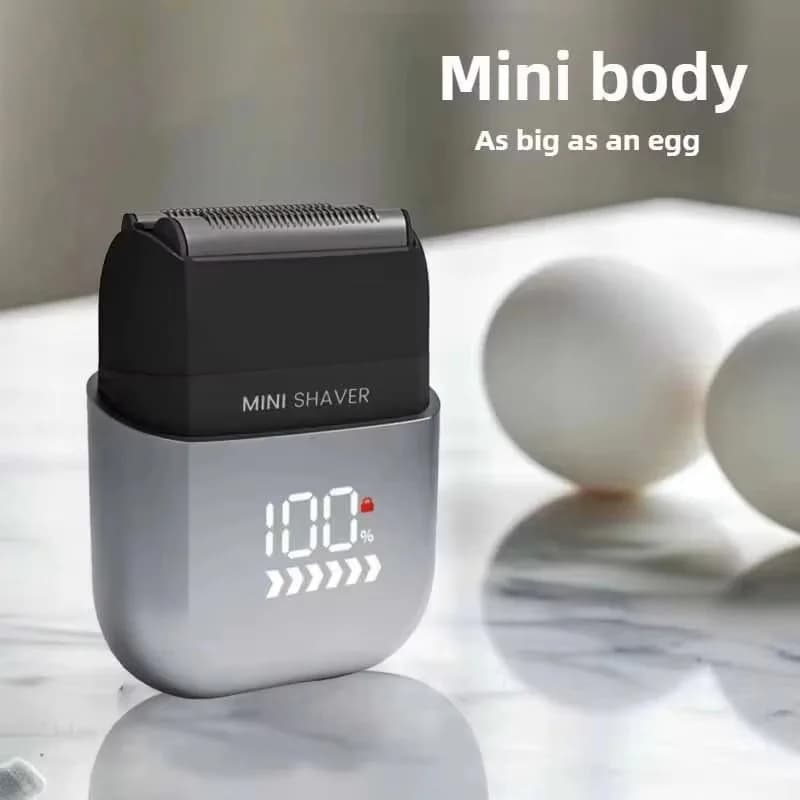 Professional Electric Razor Waterproof Mijia, Rechargeable, with Digital Display, Mini Rulebarba for Men