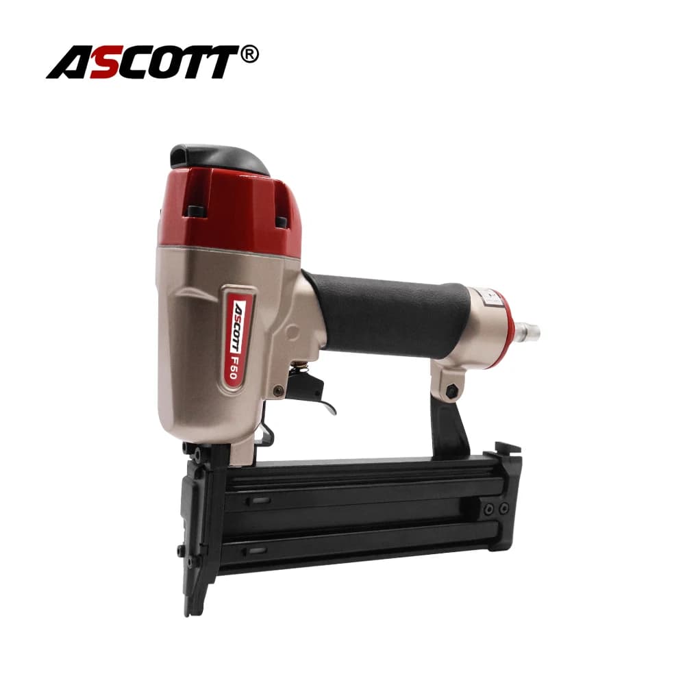Chiodatrice Pneumatica Ascott F50 18 Gauge, Graffatrice ad Aria per Tappezzeria, Graffette da 15-50mm per Sughero, Divani, Mobili, Cornici