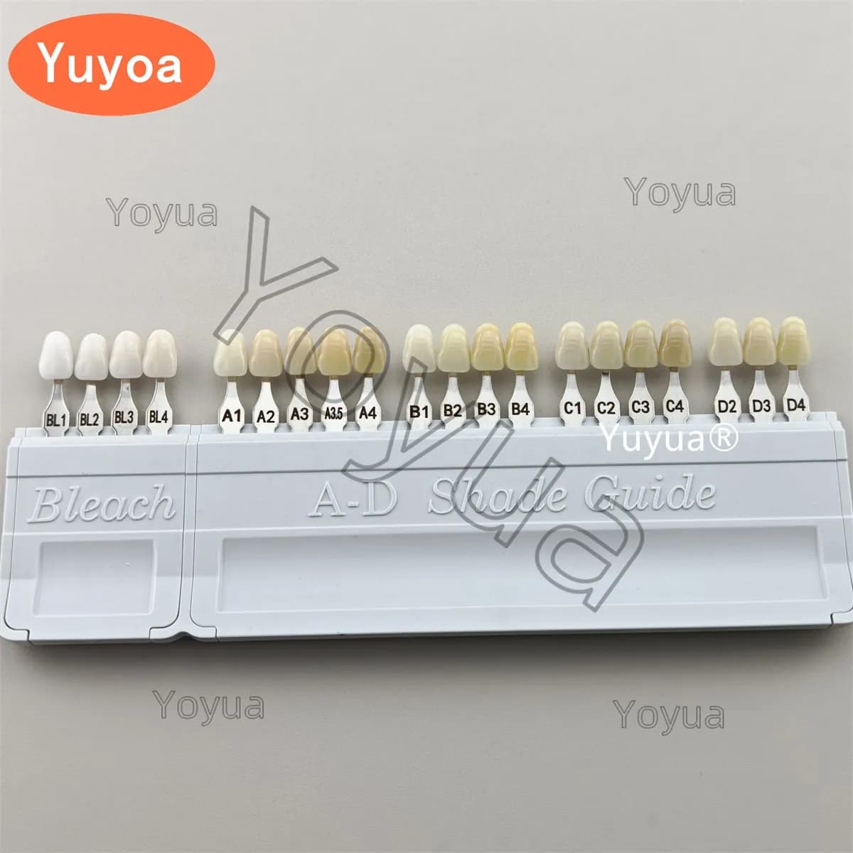 Dentale 20 Colors Stable White Shade guide A-D Candle table 20 Colors Teeth whitening Based Life BL1/2/3/4