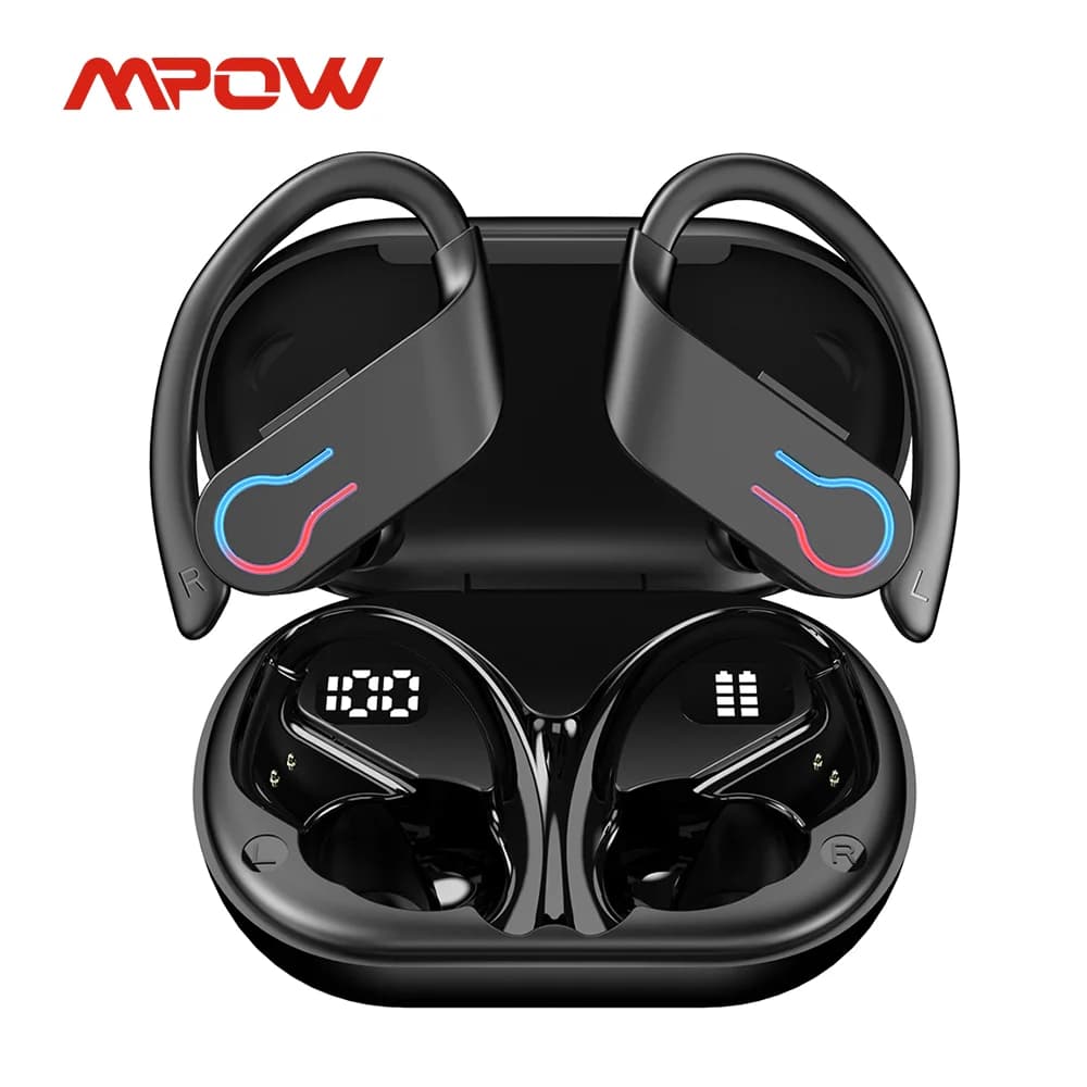 Mpow Q63 Bluetooth 5.3 headphones Wireless In-Ear 200H Standby time IPX7 gaming headsets Stereo HiFi waterproof