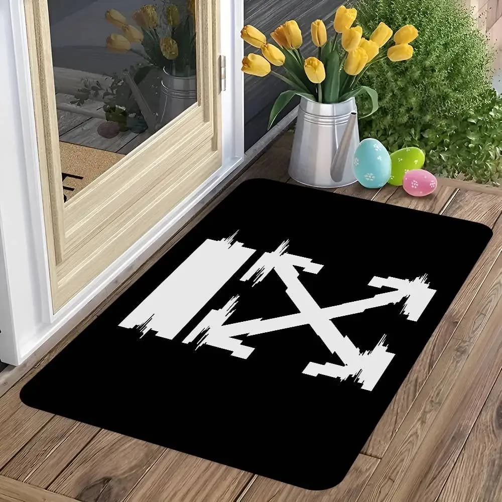 Moda O-Off LOGO Tappetino Camera dei bambini Decorazione camera da letto Balcone Zerbino antiscivolo Soggiorno Tappeto di benvenuto