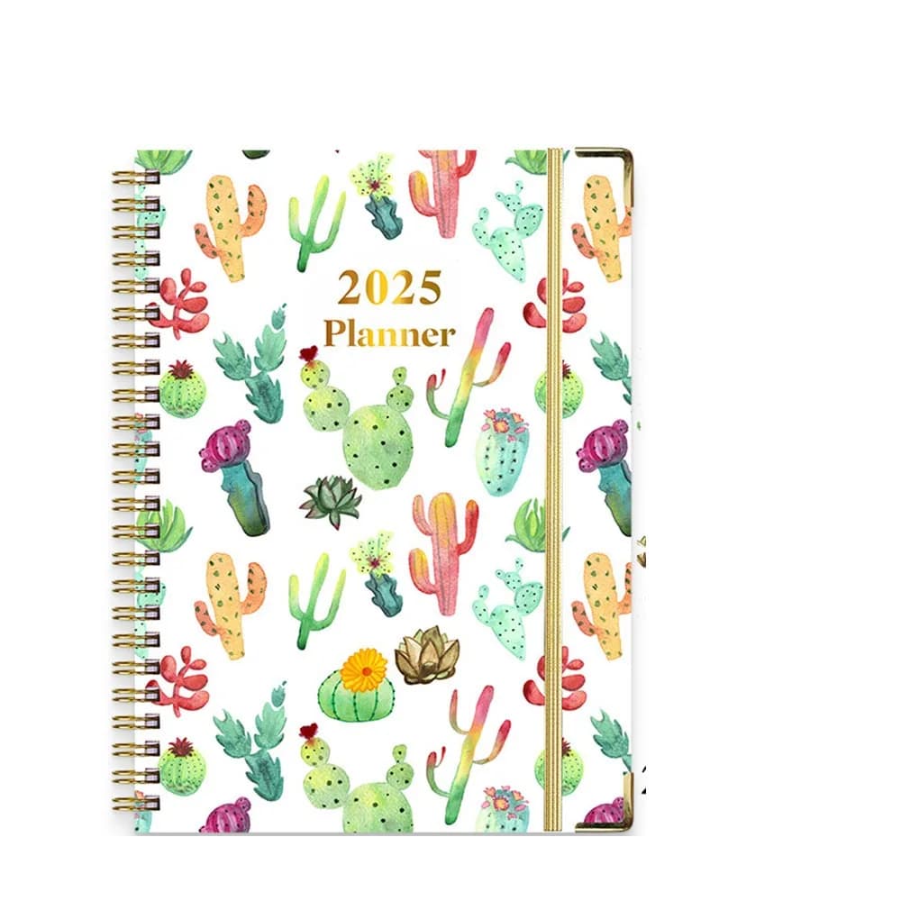 Addensare 2025 Agenda Planner Notebook a fogli mobili Coil Time Organizer A5 Orari Blocco note Diario Planner settimanale