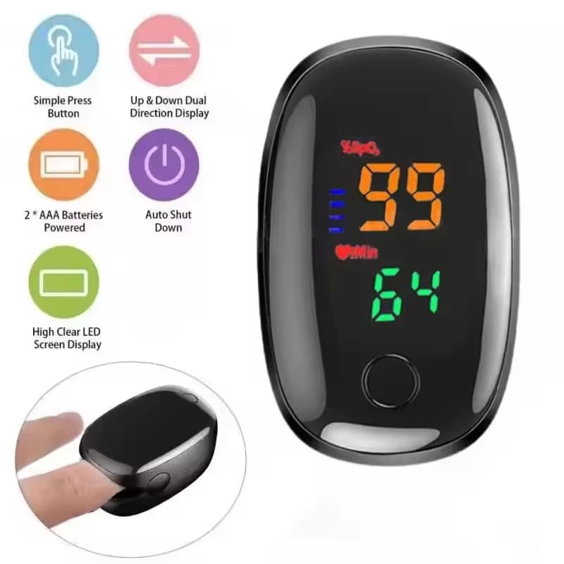 OLED Finger Pulse Oximeter SPO2 PR PI RR Heart Rate Blood Oxygen Meter Oximetro De Dedo