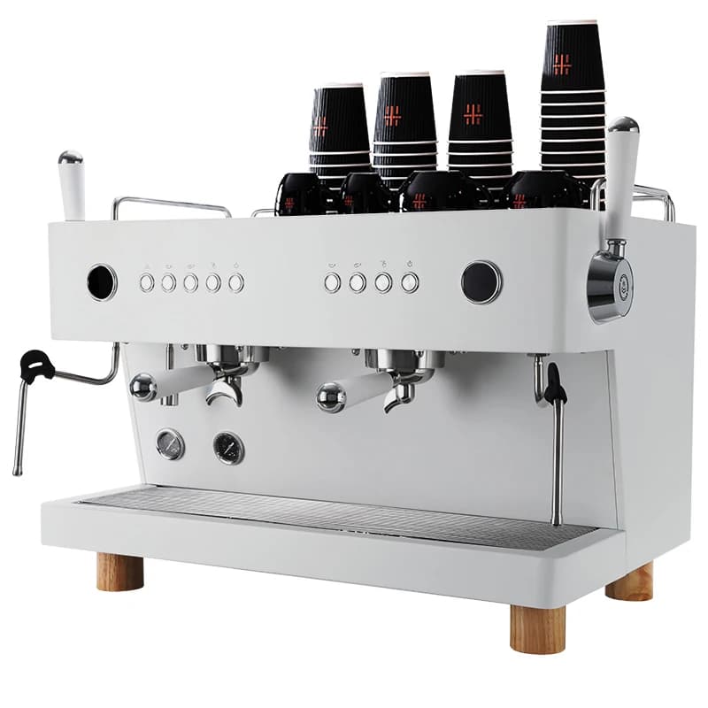 CRM3243A Big Professional Coffee Maker 3 In 1 Italian 2 Group Commercial Expresso Coffee Machine For Coffee Shop