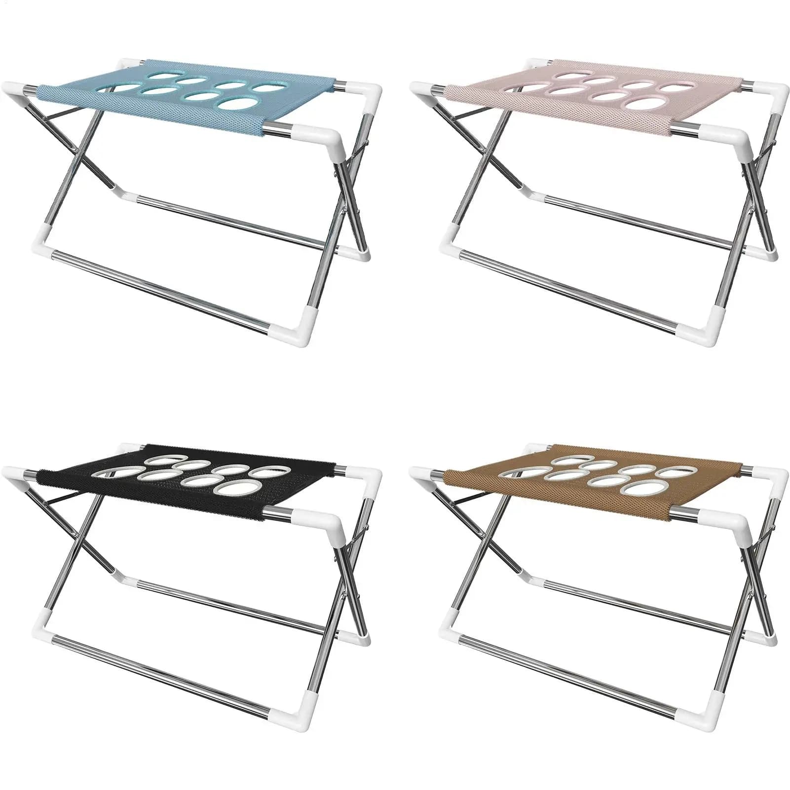 Cats Washing Support Frame Foldable Pet Grooming Hammock Stand Detachable Nail Triming Rack For Small Pets Cat Dog Bathing