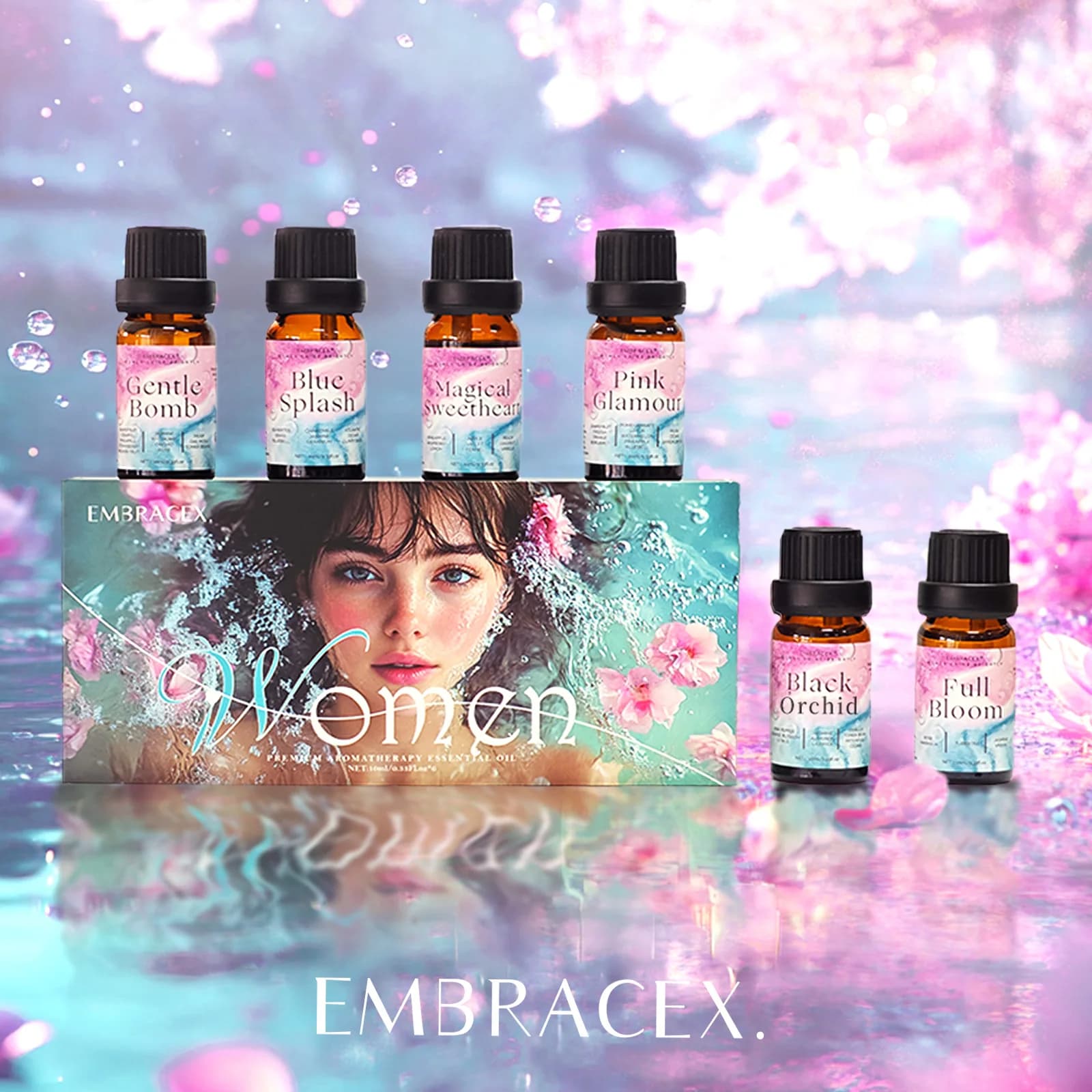 6PC/1Set Women's Perfume Set Essential Oils Aromatherapy Essential Oils Gift Box Women's Fragrance Oil For Candle Soap Diffuser