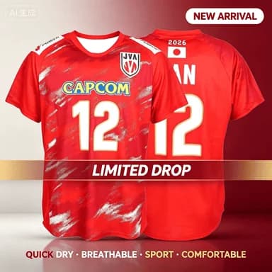 New Japan Volleyball Jersey Print Short Sleeve Quick Dry Athletic T-shirt Volleyball Fan Sport Training Casual Street Top