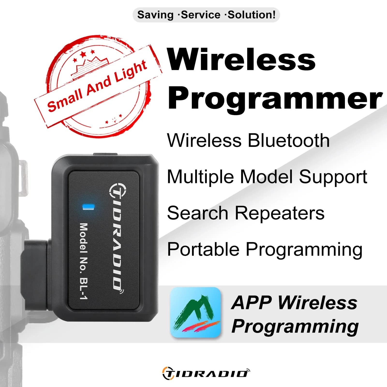 Programmatore wireless radio TID Programmazione telefono per walkie talkie Ripetitori di ricerca modello multiplo per UV-K5(8) UV-5R UV-82