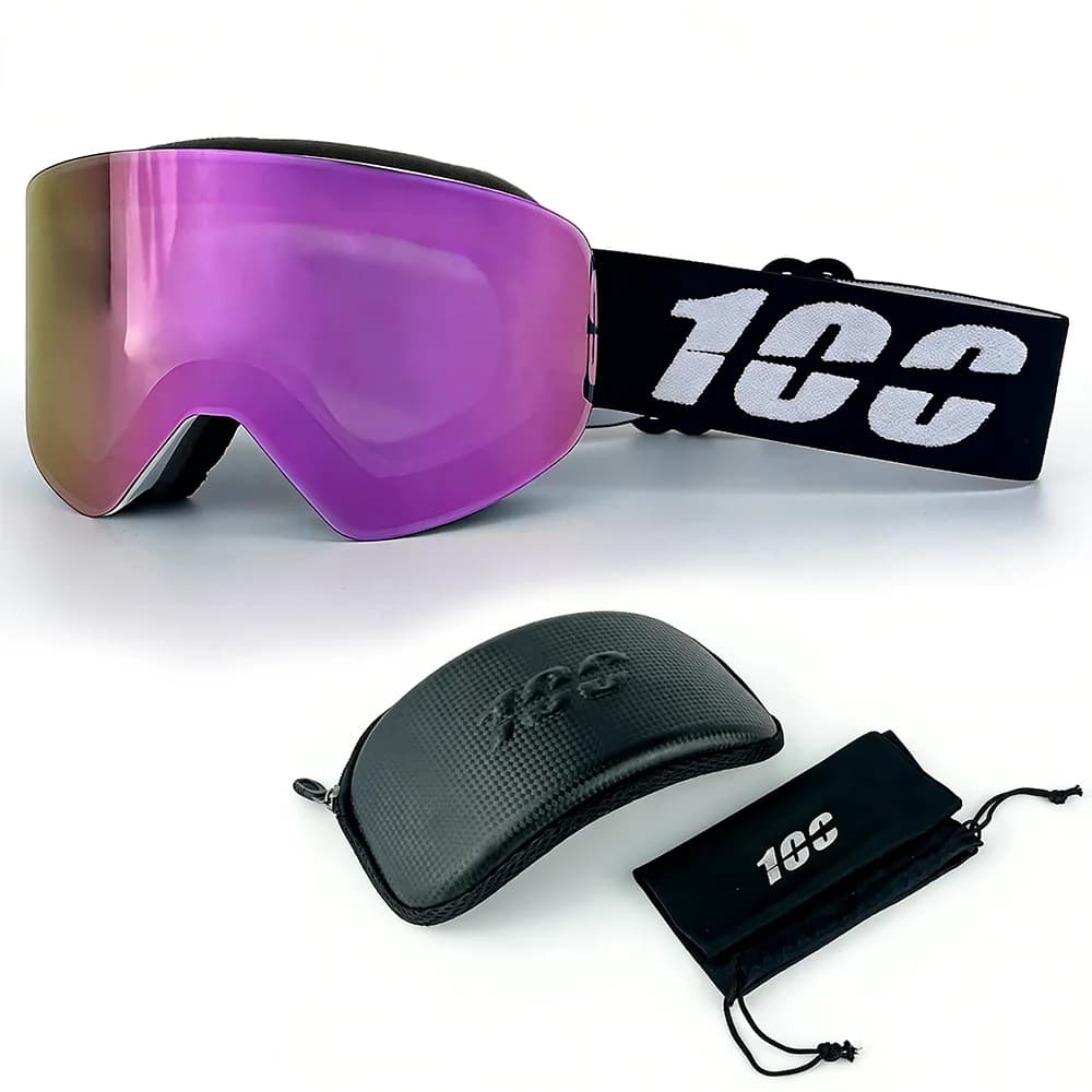 Big Ski Snowboard Goggles Women Men Skiing Eyewear Mask UV 400 Snow Protection Over Glasses Adult Double Anti-Fog Cylindrical