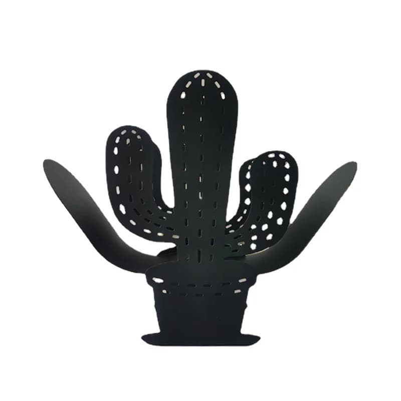 Porta fazzoletti di carta igienica a forma di cactus Portaoggetti in metallo in ferro per decorazioni decorative per la casa del bagno