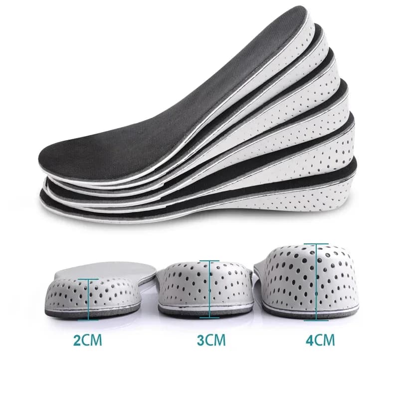 1 paio donna uomo comoda soletta per aumentare l'altezza inserto Unisex solette in Memory Foam scarpe Full Hlaf Pad Cushion