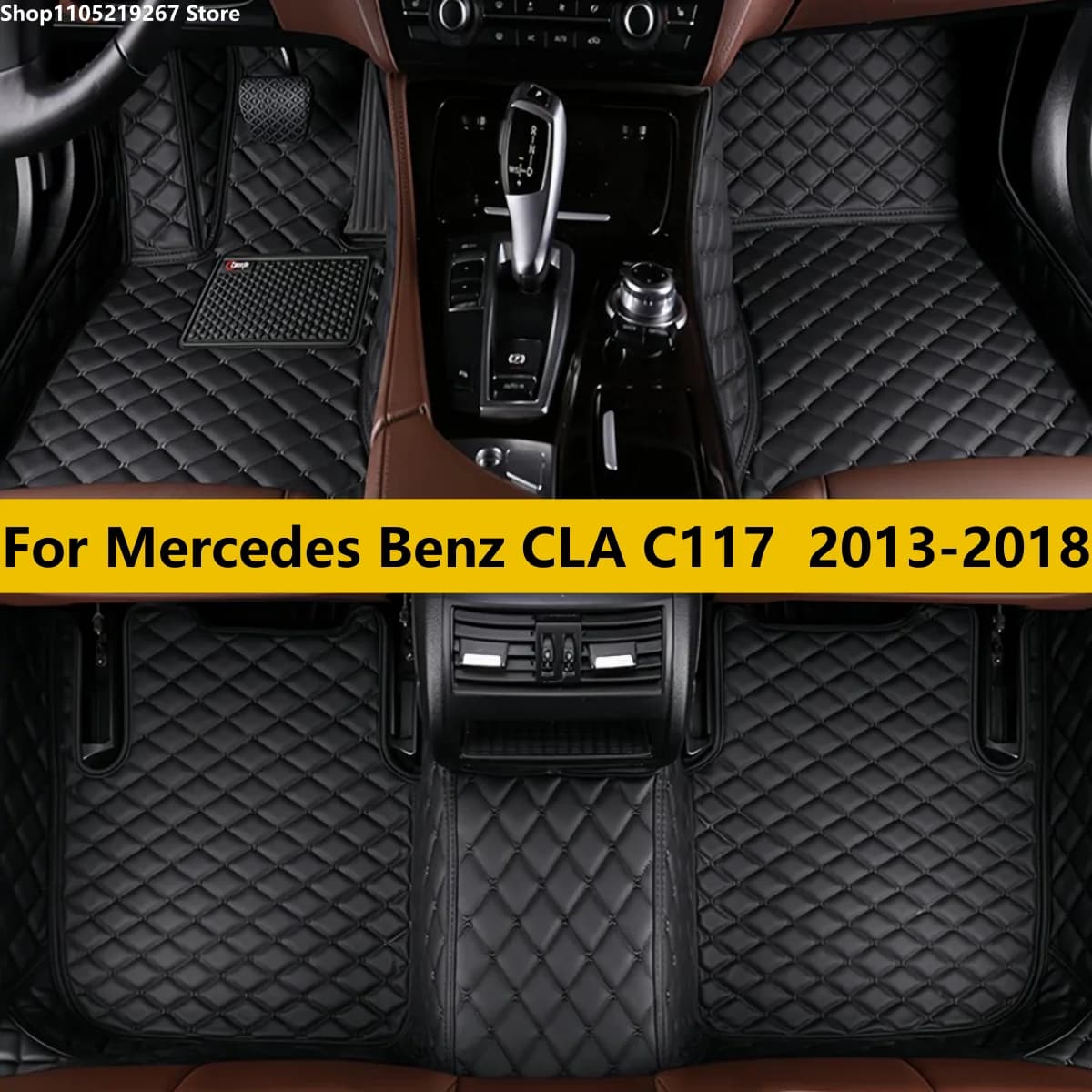 Tappetini auto per Mercedes Benz CLA C117 2013 2014 2015 2016 2018 Tappeti Tappetini Accessori