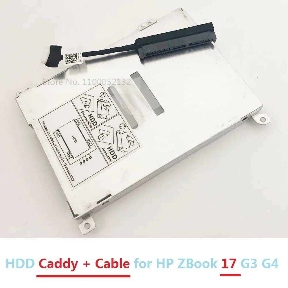 Sostituzione 2.5 "pollici SATA HDD SSD disco rigido Caddy vassoio staffa telaio cavo flessibile connettore Interposer per HP ZBook 15 17 G3 G4