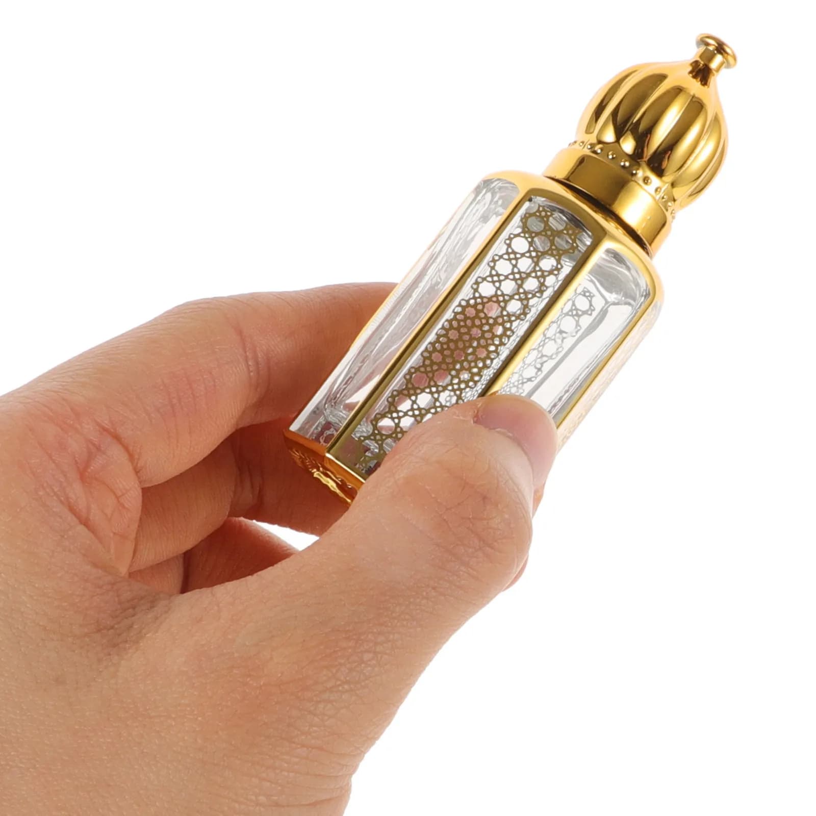 4 flaconi in vetro con rullo per oli essenziali, contenitori vuoti ricaricabili per profumi, mini flaconi roll-on da viaggio per aromaterapia