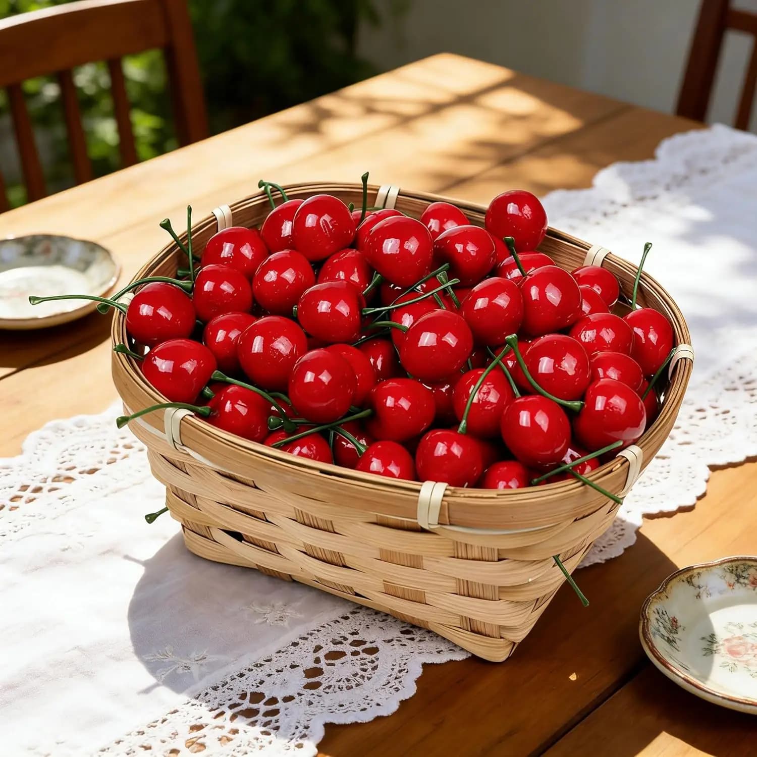 10/20 Pcs Artificial Plastic Fruits Cherry Christmas Plants DIY Gifts Needlework Household Products New Year Holiday Decorations