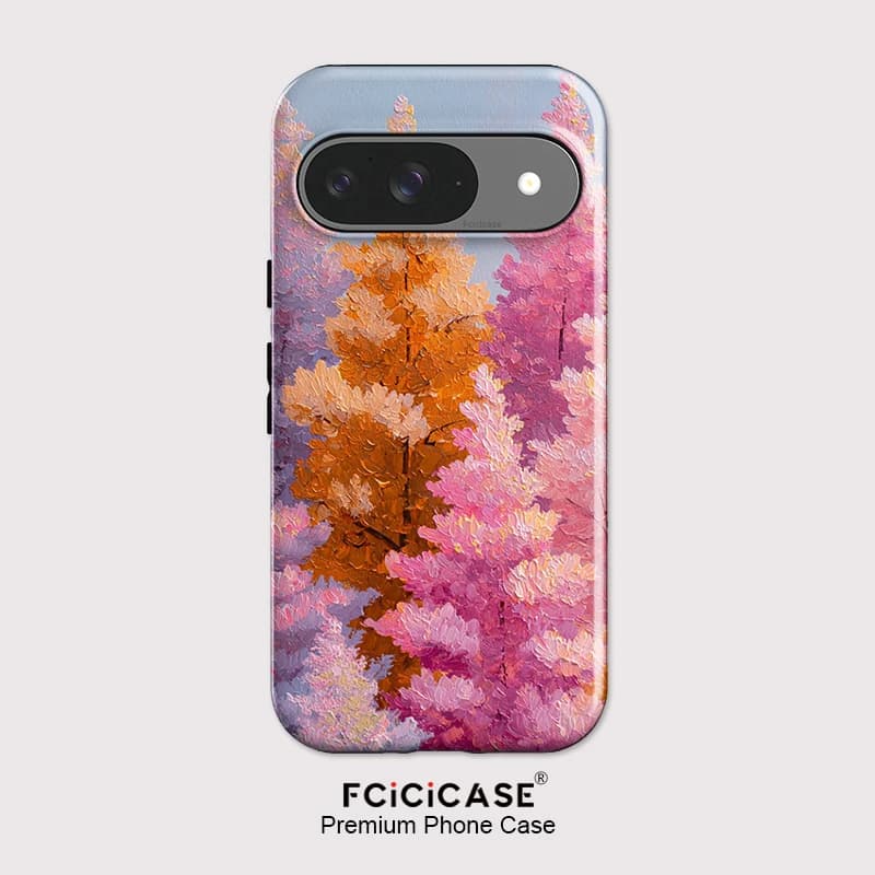 Fcicicase Matte Acrylic Phone Case For Google Pixel 10 9 Pro XL 8 9 10 Pro 7A 8A 10A Tree Pattern Anti-knock Protective Capa