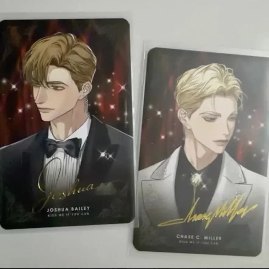 Anime BL Kiss Me If You Can Yaoi Manhwa Cosplay figure small card ornament Collection card Accessories Halloween Gift
