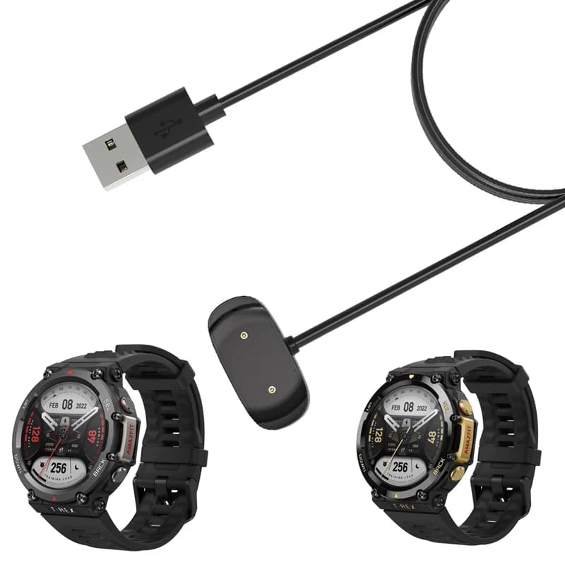 Adattatore per caricabatterie dock per smartwatch Cavo di ricarica USB per Amazfit T-Rex 2/Trex Pro Smart Watch Cavo di ricarica per alimentazione T-rex2 Accessori