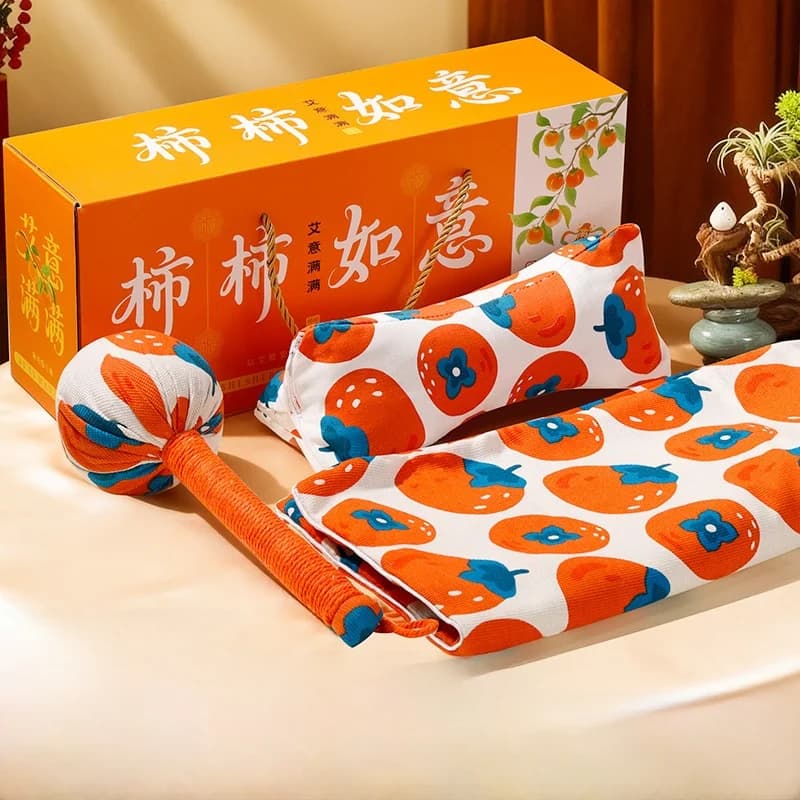 Business Gift Set with Moxa Pillow And Store Lock Customer Retention Herbal Medicine Pillow Short Sleeve T-Shirt Women's Fashion