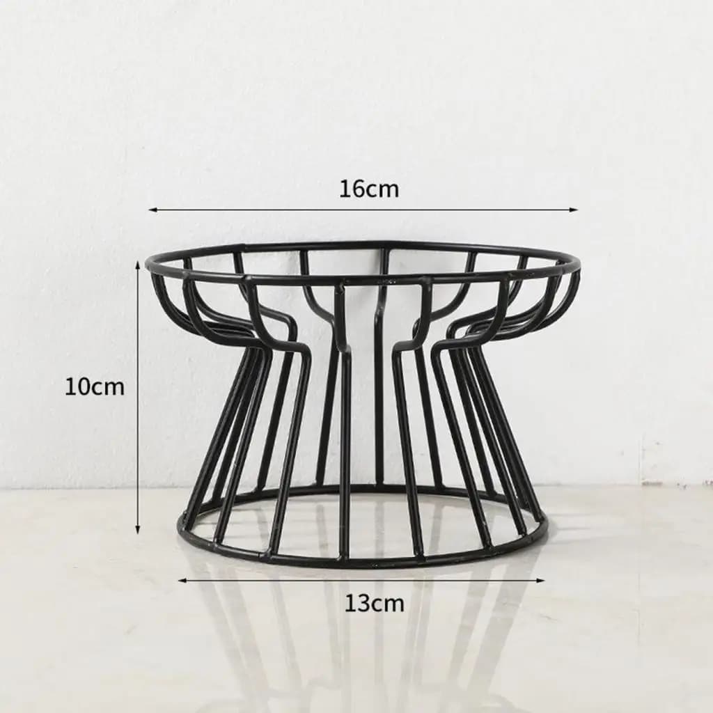 Ceramic Pet Bowl Cat Food Feeding Double Dish Stainless Steel Raised Stand