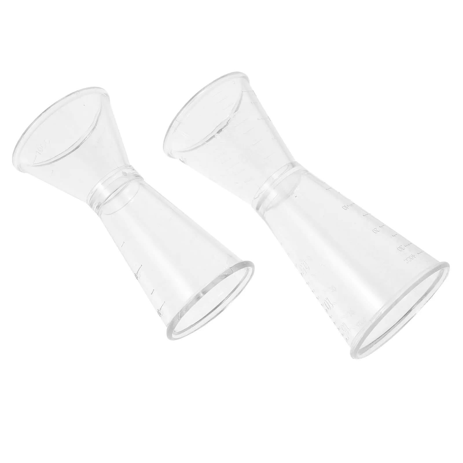 Set di 2 Misurini Doppi per Barman, Jigger in Resina, Strumento per Cocktail con Marcature Precise per Misurazioni Accurate 10-20cc