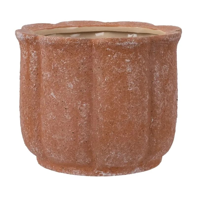Vaso per Fiori in Terracotta da 8 Pollici con Foro di Drenaggio in Ceramica e Tappo Incluso