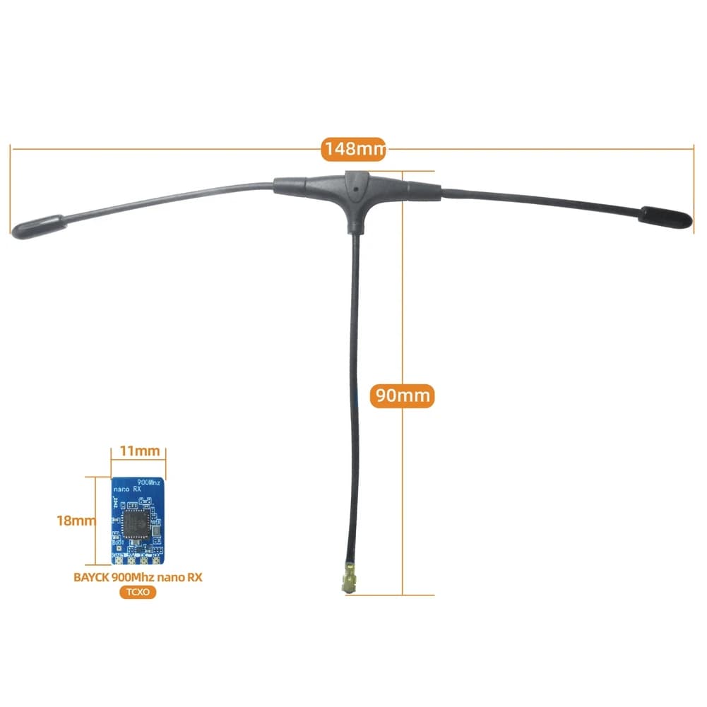 Ricevitore ESTR ELRS 2,4 GHz RX NANO ExpressLRS con supporto antenna T Aggiornamento WiFi per drone da corsa a lungo raggio