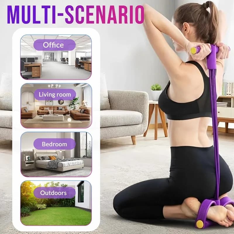 Resistance phase 6 Abdominal tubes, 38 cm Sit-Up Portable Assistant, TPE and NBR Foam, for Home Gym, Office, Travel Training