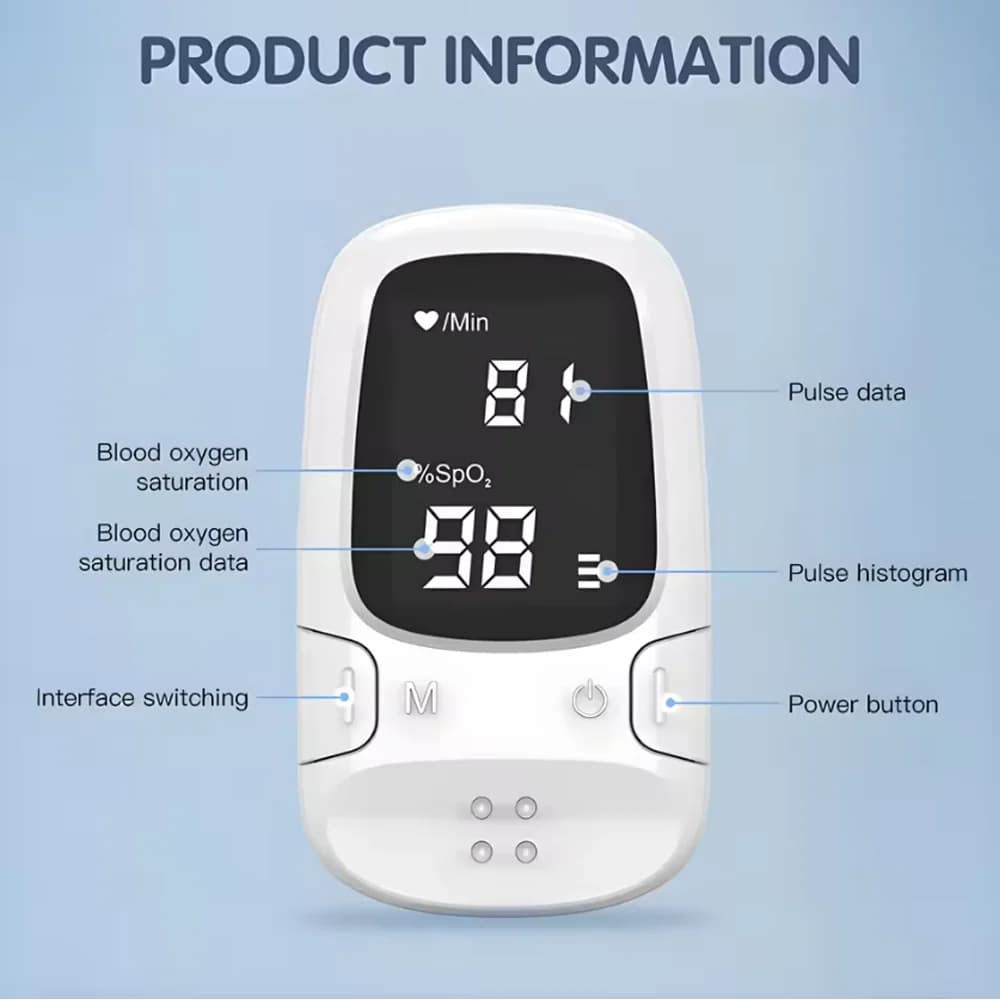 1 pcs Clip for finger Digital Pulsossimeter Home Use Led Pulsossimeter Health Diagnostic Pulsossimeter Portable Blood Oxygen Saturation Meter