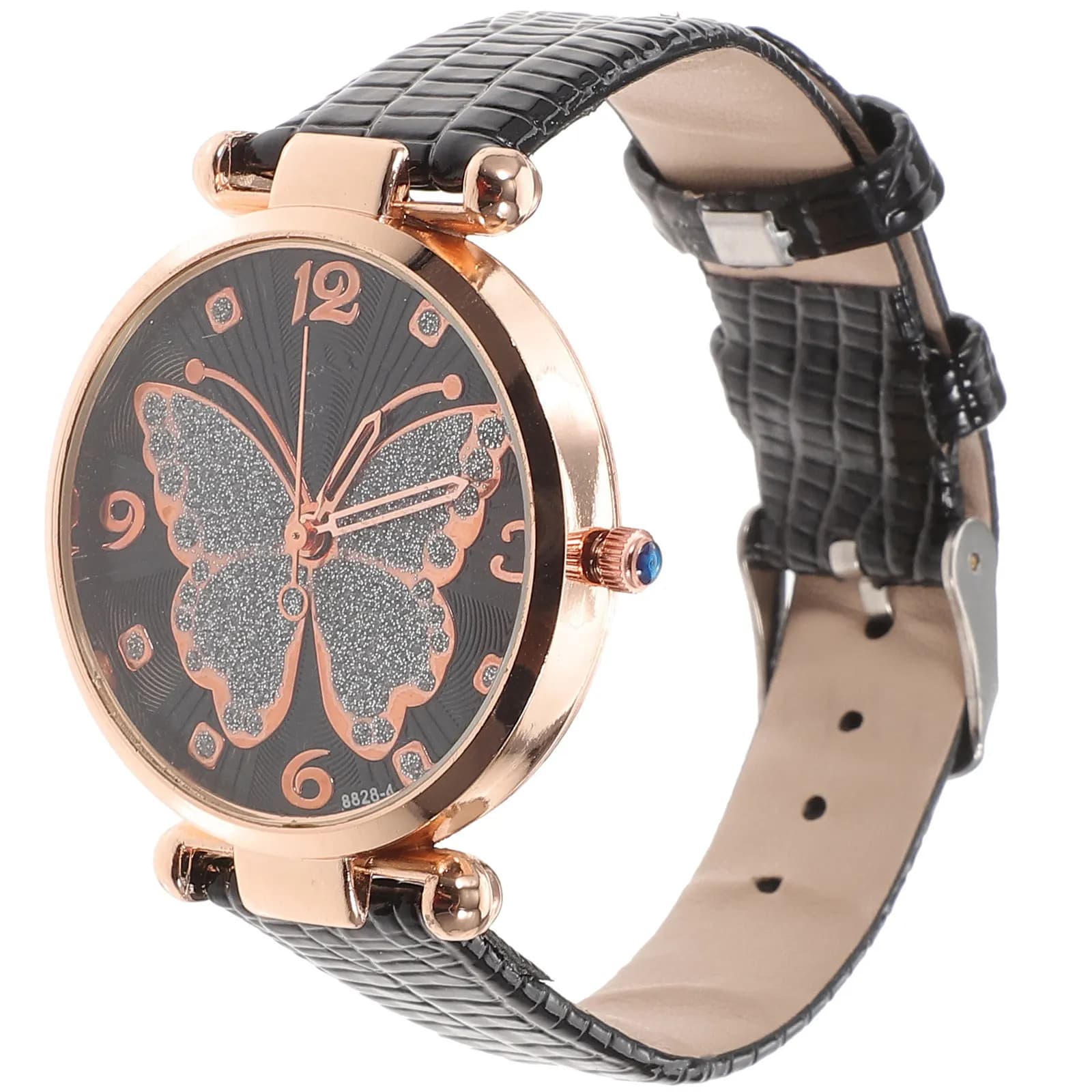Orologio da donna con farfalle, quadrante elegante, leggero, casual, da polso, alla moda, per uso quotidiano, orologio da polso decorativo