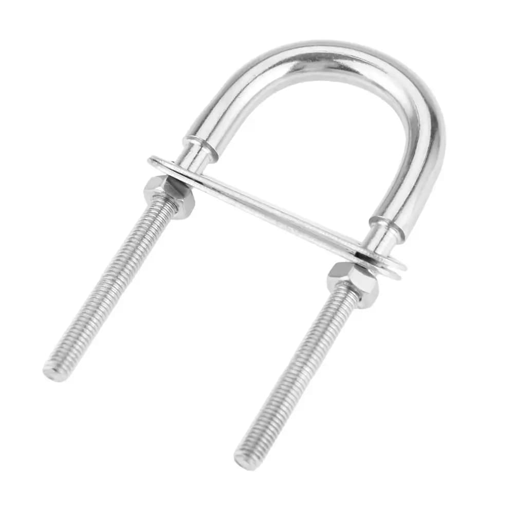 1 Pz Nuovo Arco Stern Marine U-bolt Vite Pastiglie In Acciaio Inox 304 Barca Hardware In Metallo con Dado Occhio Corda Rigging Yacht Accessori