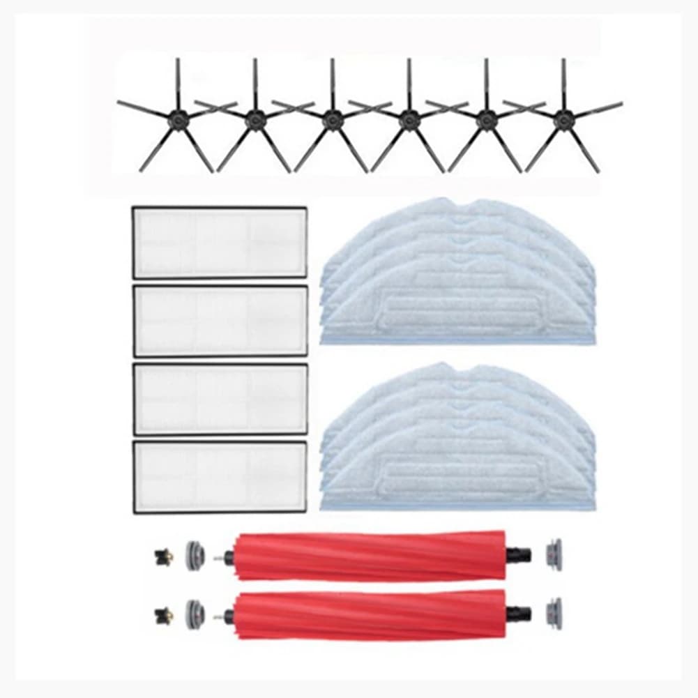 ABJT-Main Brush Side Brush Hepa Filter Mop Cloth Kit For Roborock S7 T7S T7S PLUS Vacuum Cleaner Spare Parts A