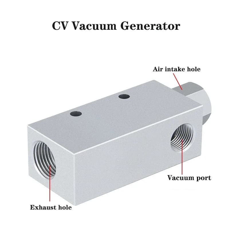 Vacuum generator CV Air exhaust expeller Pneumatic pressure CV-10HS 15 20 25 30 negative control valve Integrated vacuum expeller